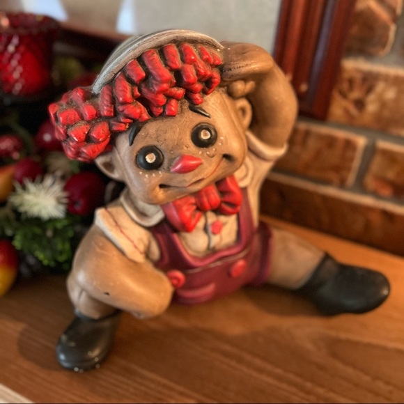 Rare Vintage 1950’s Raggedy Andy Hand Painted Porcelain Sculpture - Picture 2 of 6